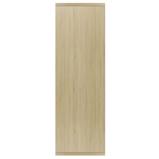 Bokhylle/skjenk sonoma eik 50x25x80 cm konstruert tre