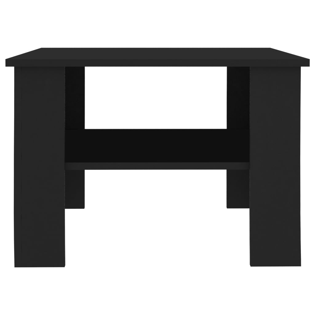 Salongbord svart 60x60x42 cm konstruert tre