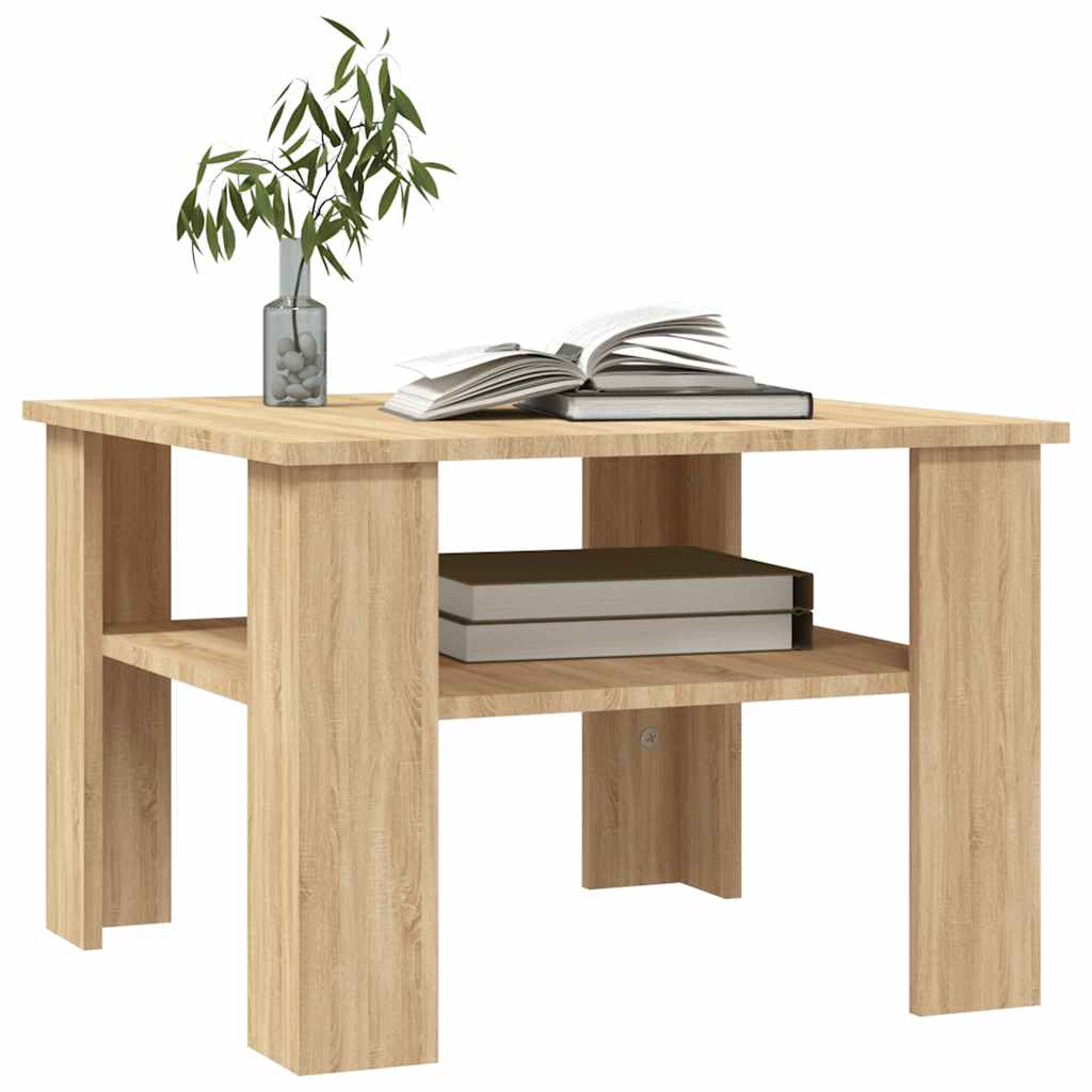 Salongbord sonoma eik 60x60x42 cm konstruert tre vidaXL