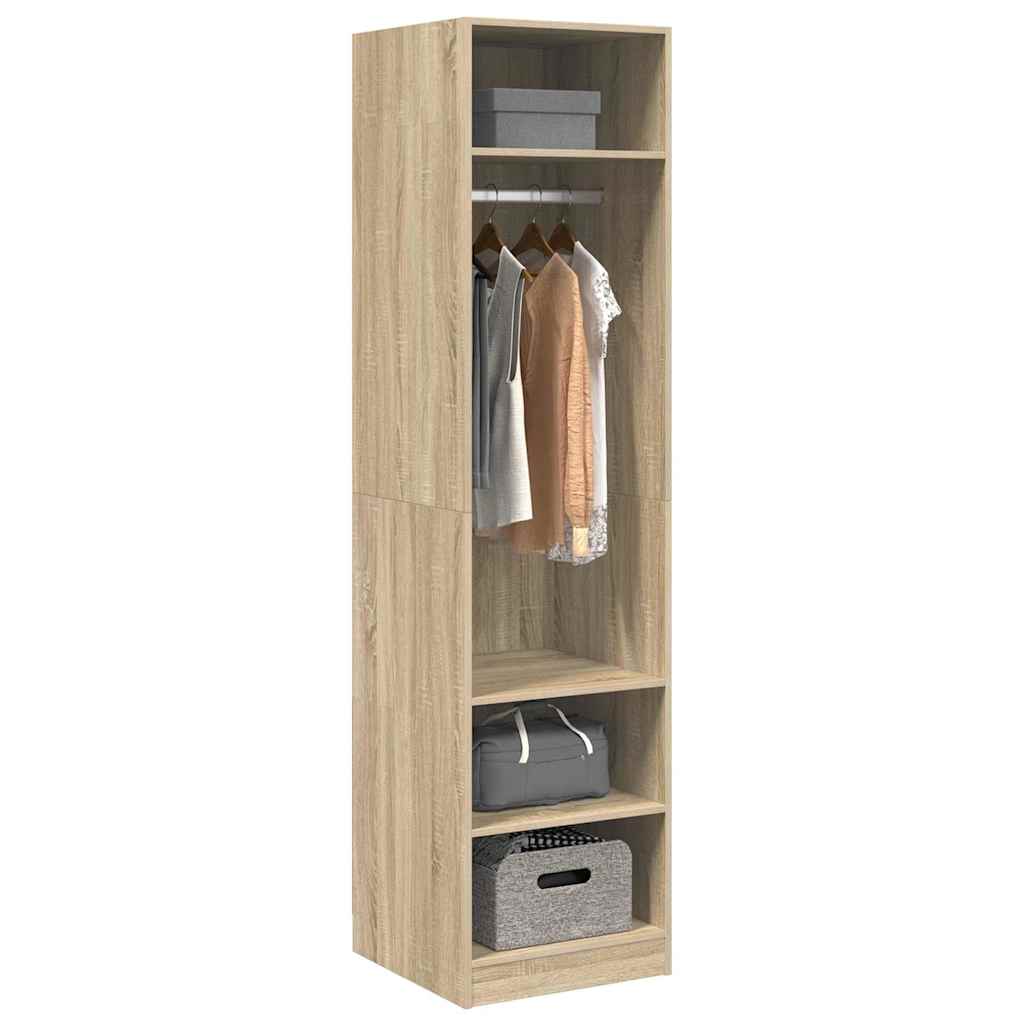 Garderobe sonoma eik 50x50x200 cm konstruert tre