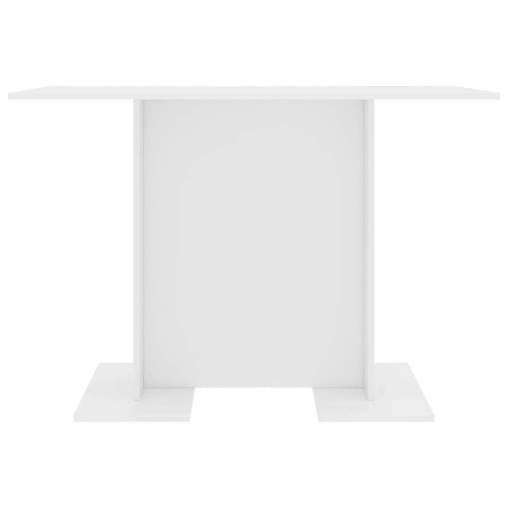 Spisebord hvit 110x60x75 cm konstruert tre