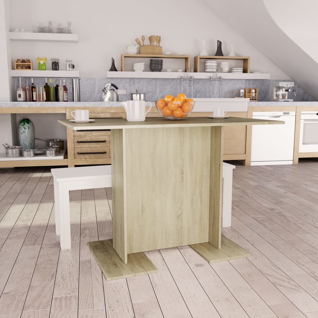 Spisebord sonoma eik 110x60x75 cm konstruert tre