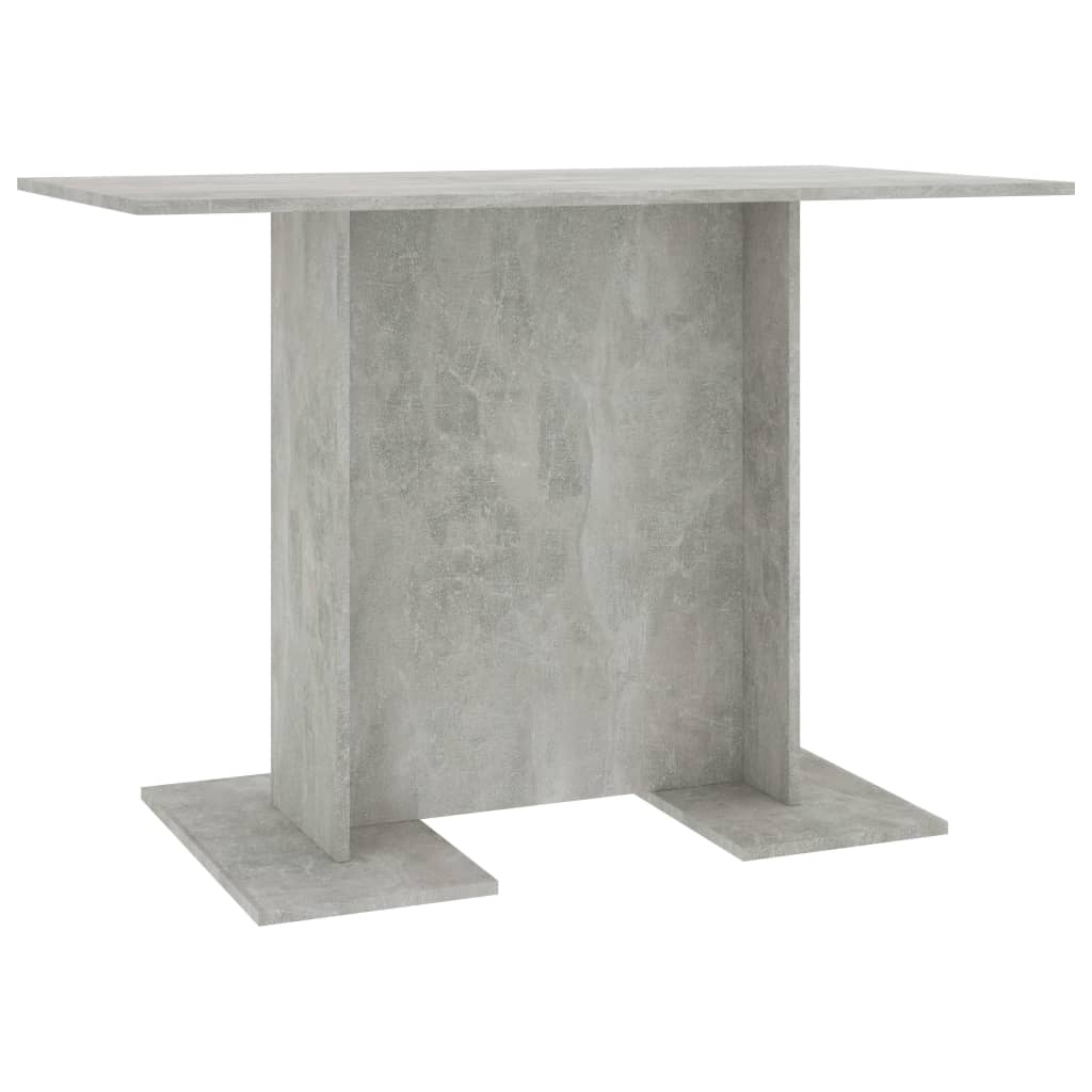 Spisebord betonggrå 110x60x75 cm konstruert tre