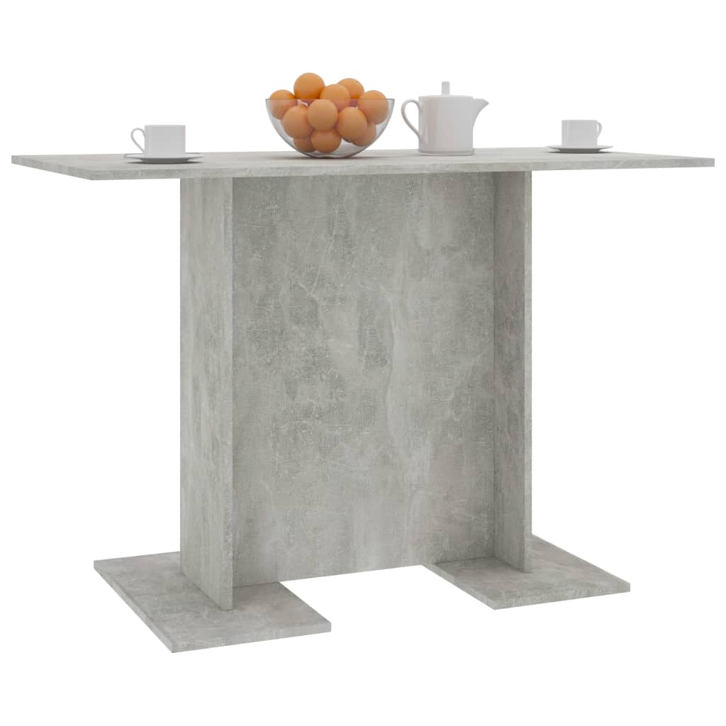 Spisebord betonggrå 110x60x75 cm konstruert tre