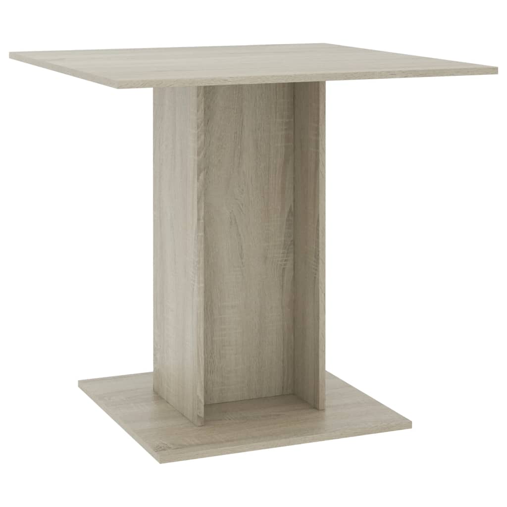 Spisebord sonoma eik 80x80x75 cm sponplate