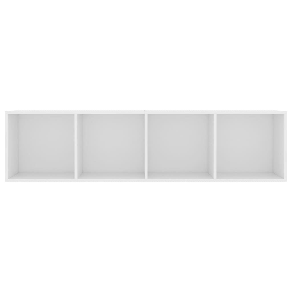 Bokhylle/TV-benk hvit 143x30x36 cm