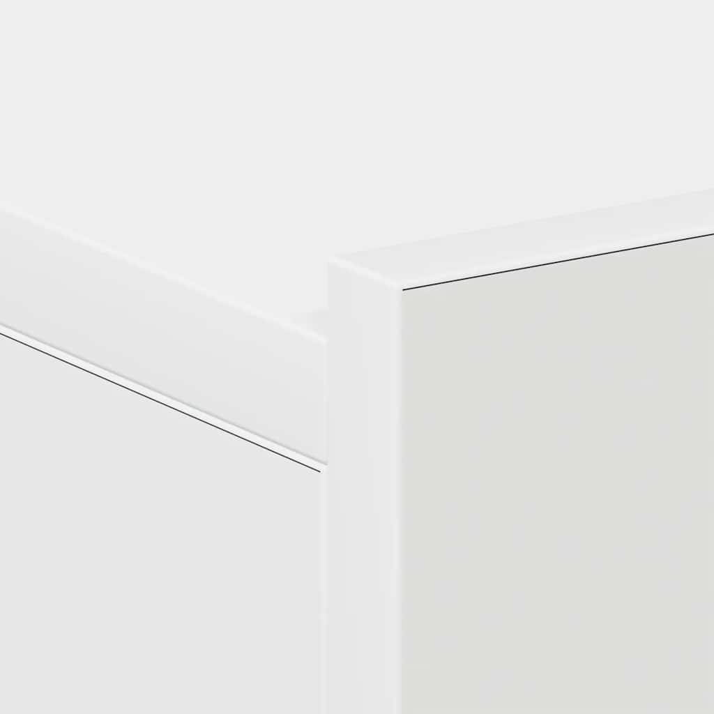 Flytende nattbord hvit 40x30x15 cm konstruert tre