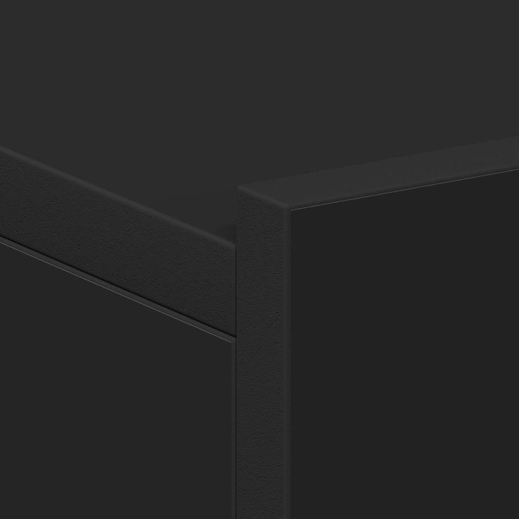 Flytende nattbord svart 40x30x15 cm konstruert tre