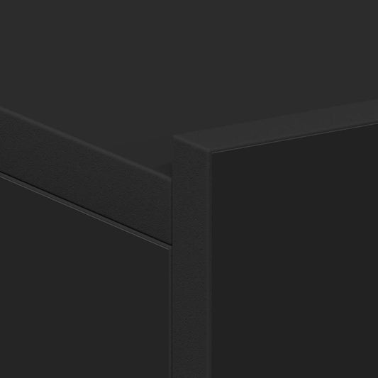 Flytende nattbord svart 40x30x15 cm konstruert tre