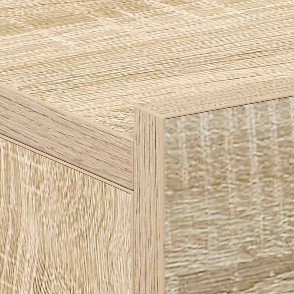 Flytende nattbord sonoma eik 40x30x15 cm konstruert tre