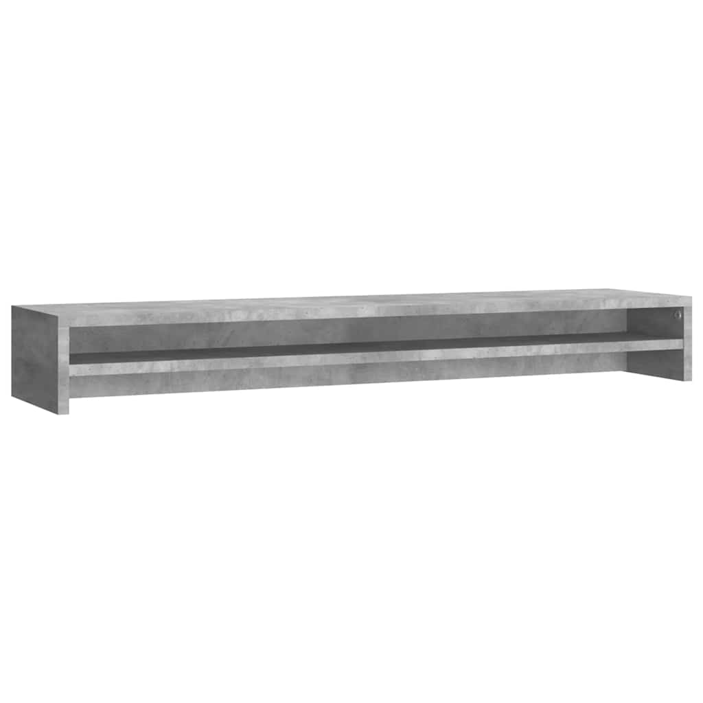Skjermfeste betonggrå 100x24x13 cm konstruert tre