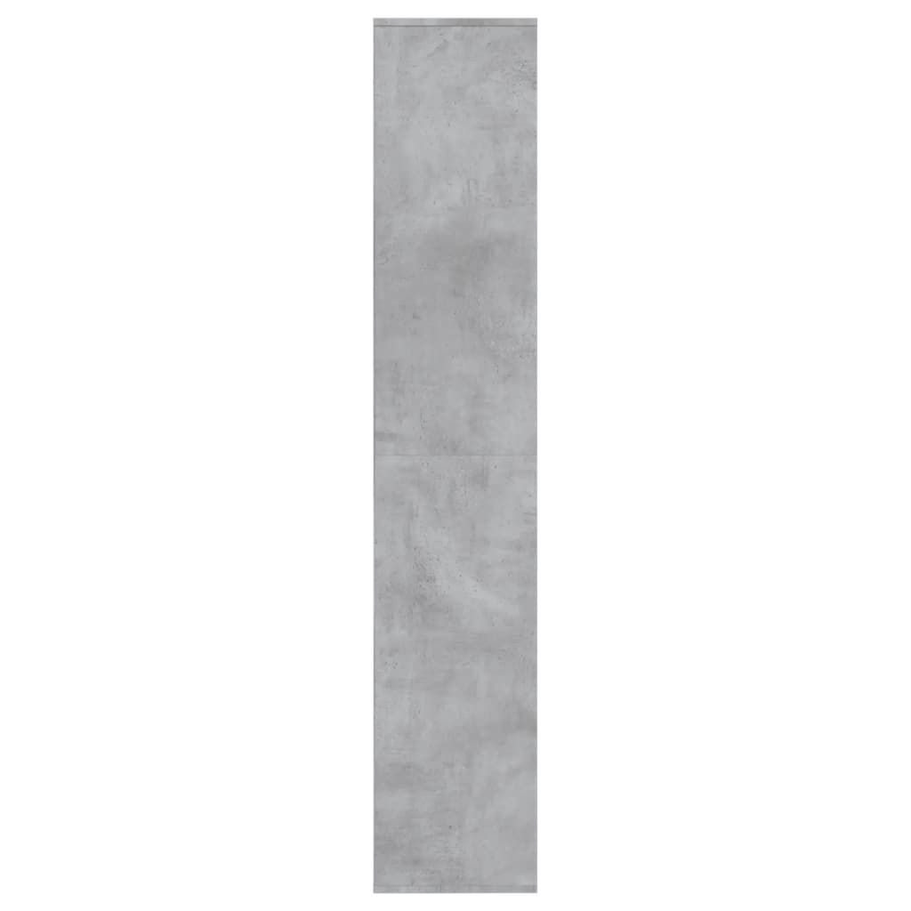 Skoskap betonggrå 54x34x183 cm sponplate