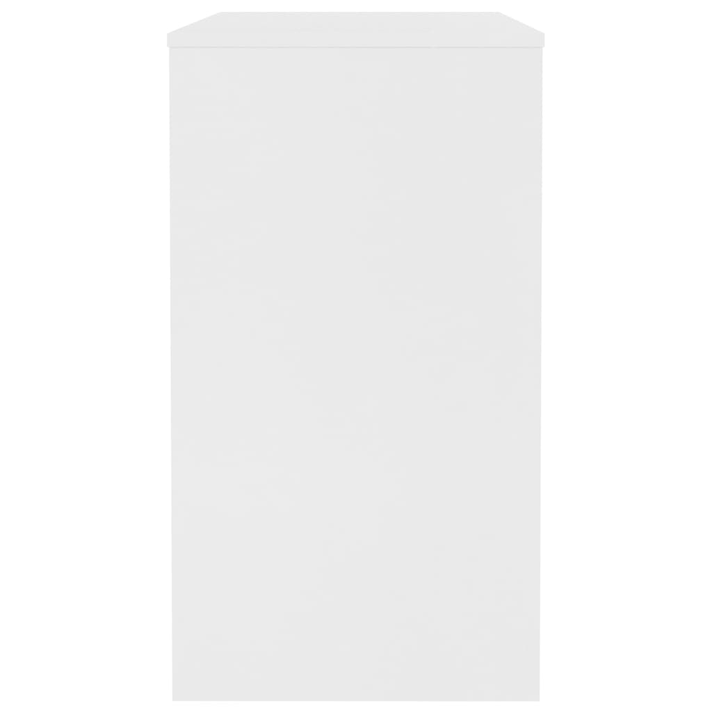 Skrivebord hvit 90x40x72 cm konstruert tre