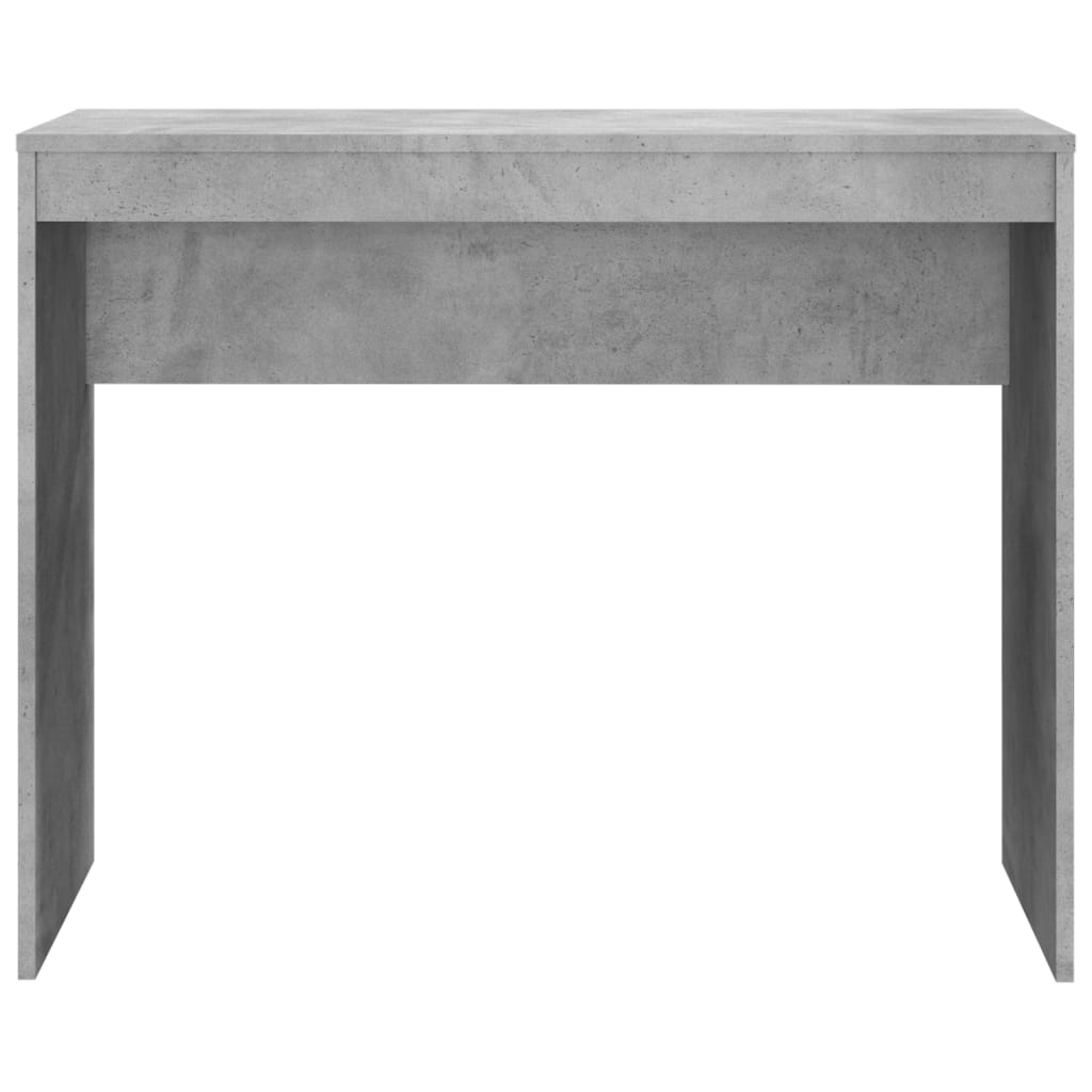 Skrivebord betonggrå 90x40x72 cm konstruert tre