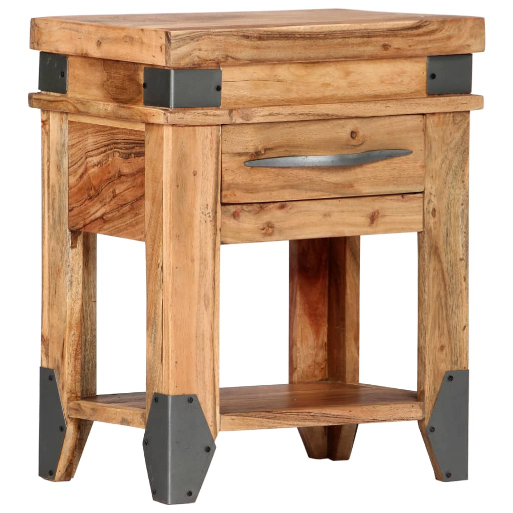 Nattbord 40x30x51 cm heltre akasie