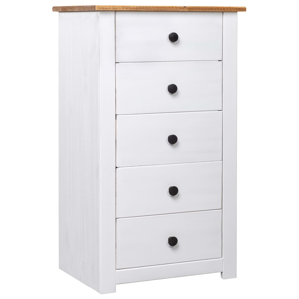 Skjenk hvit 46x40x89 cm furu Panama Range