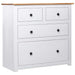 Skjenk hvit 80x40x83 cm furu Panama Range