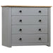 Sideskap grå 80x40x73 cm furu Panama Range