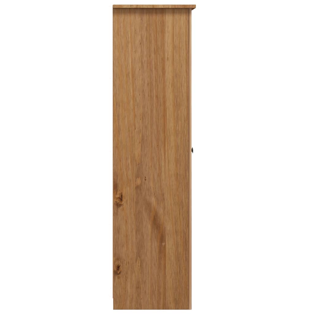 Garderobeskap 3 dører 118x50x171,5 cm furu Panama Range