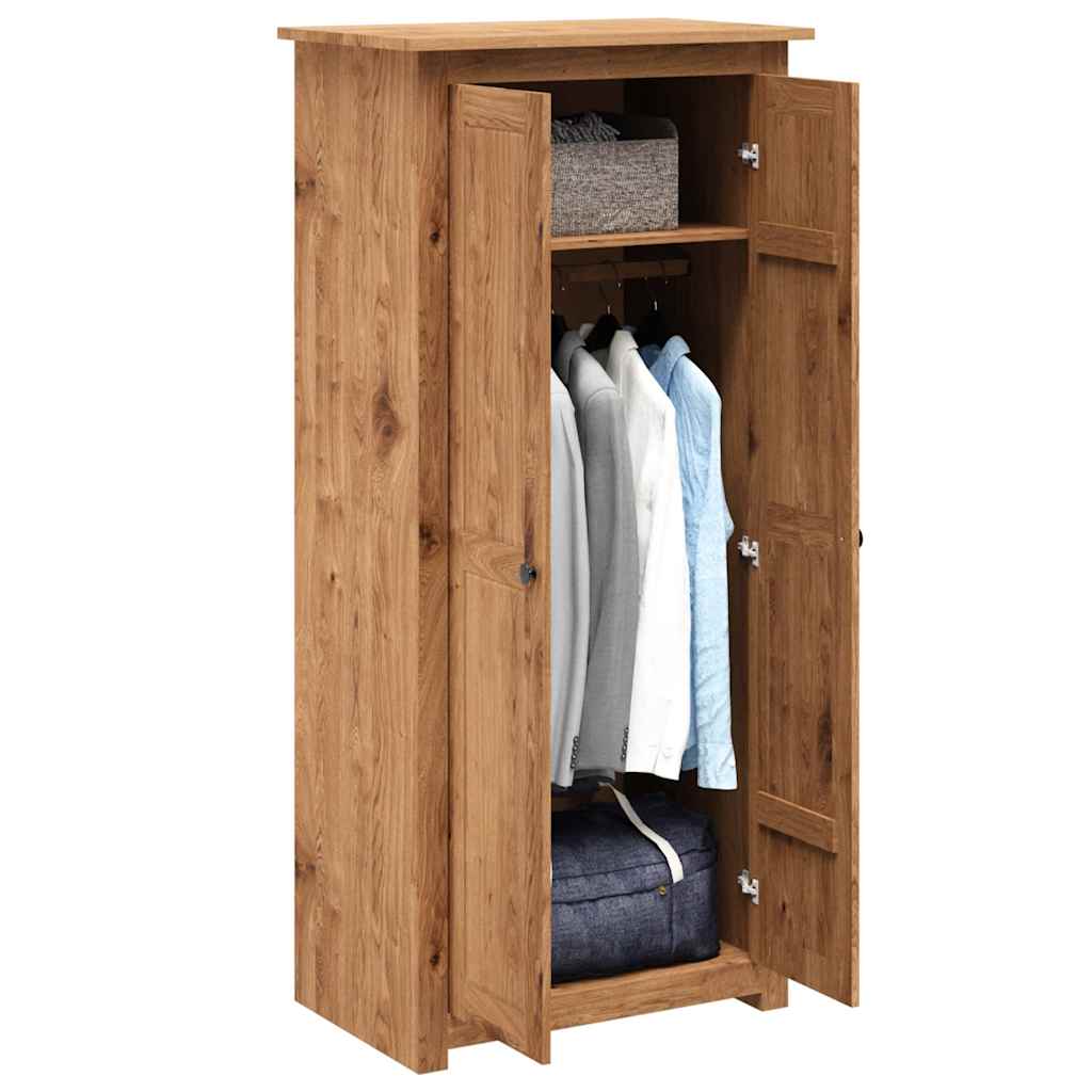 Garderobeskap 80x50x171,5 cm furu Panama Range vidaXL