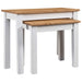 Stablebord 2 stk hvit heltre furu Panama Range