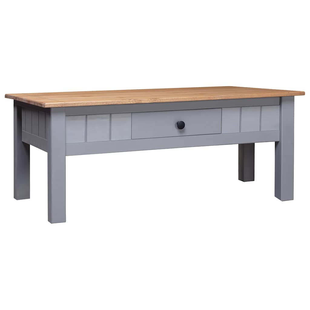 Salongbord grå 100x60x43,5 cm heltre furu Panama Range