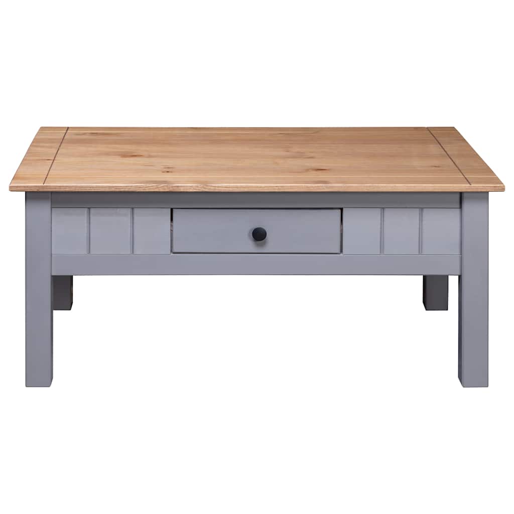 Salongbord grå 100x60x43,5 cm heltre furu Panama Range