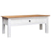 Salongbord hvit 100x60x43,5 cm heltre furu Panama Range