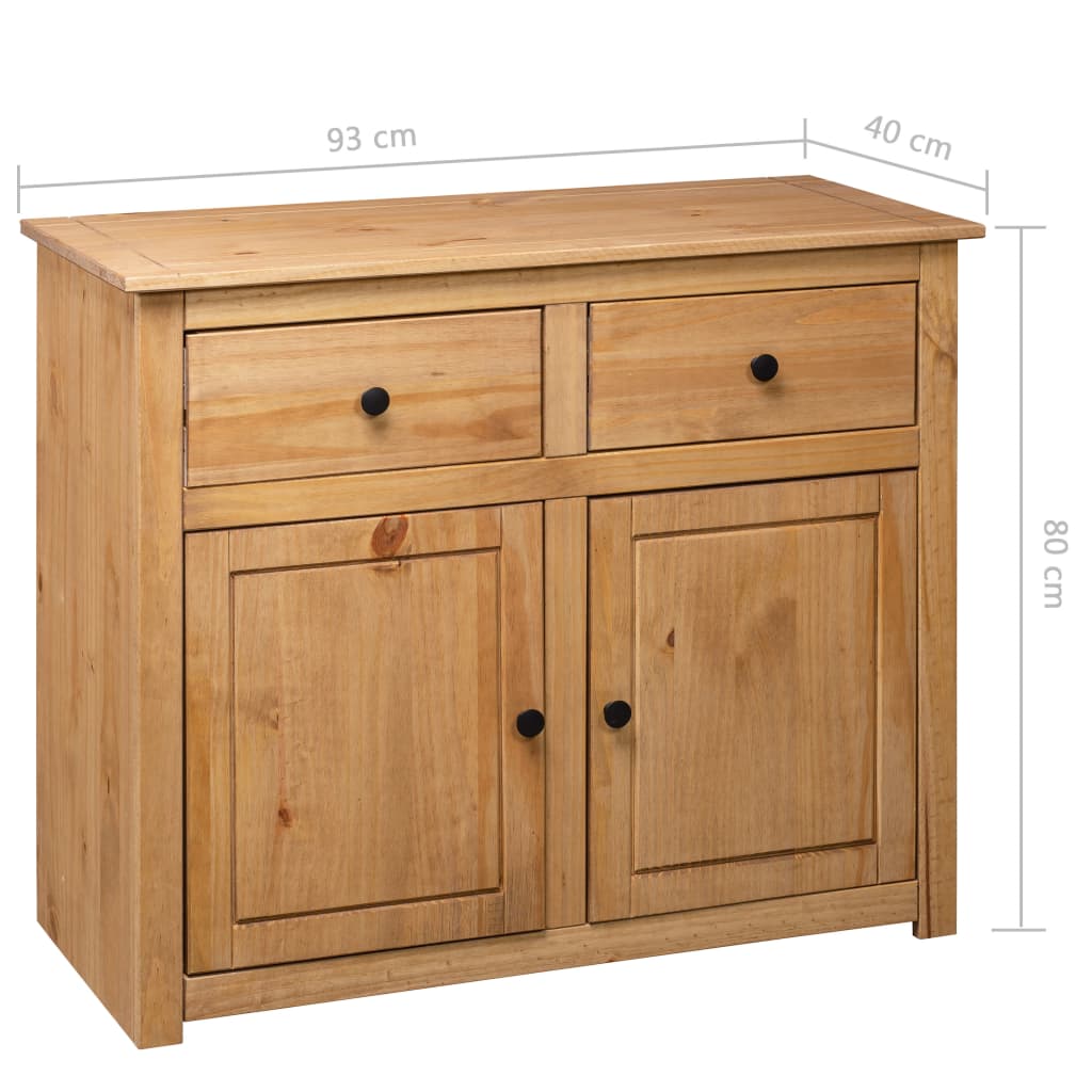 Skjenk 93x40x80 cm heltre furu Panama Range