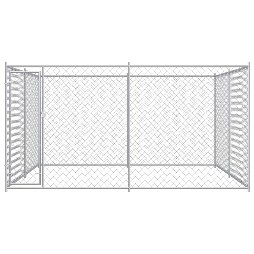 Utendørs hundegård 383x383x185 cm