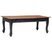 Salongbord svart 120x60x45 cm heltre mahogni