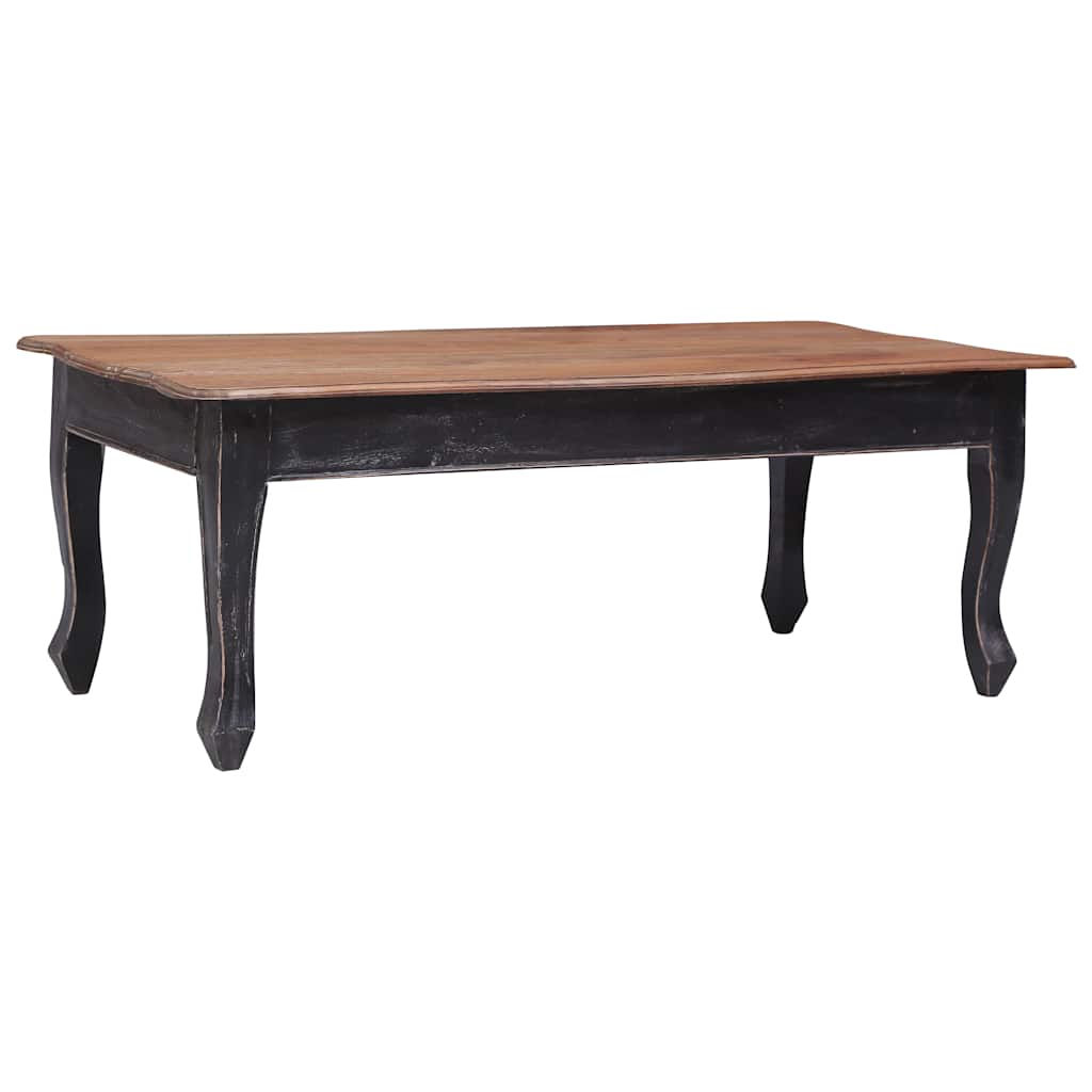 Salongbord svart 120x60x45 cm heltre mahogni