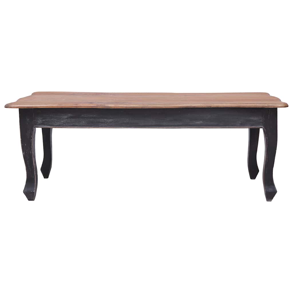 Salongbord svart 120x60x45 cm heltre mahogni