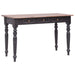 Skrivebord med 3 skuffer 117x57x75 cm heltre mahogni