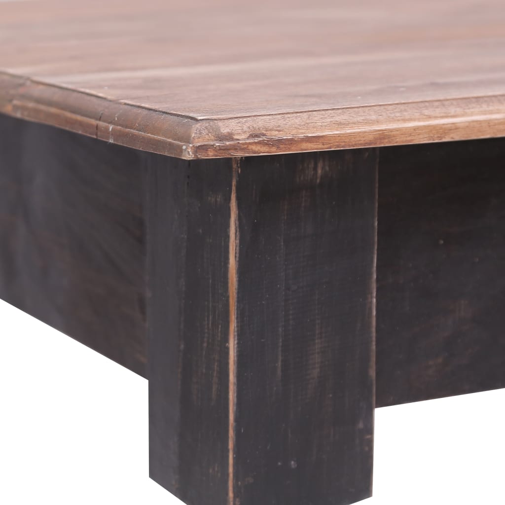 Skrivebord med 3 skuffer 117x57x75 cm heltre mahogni