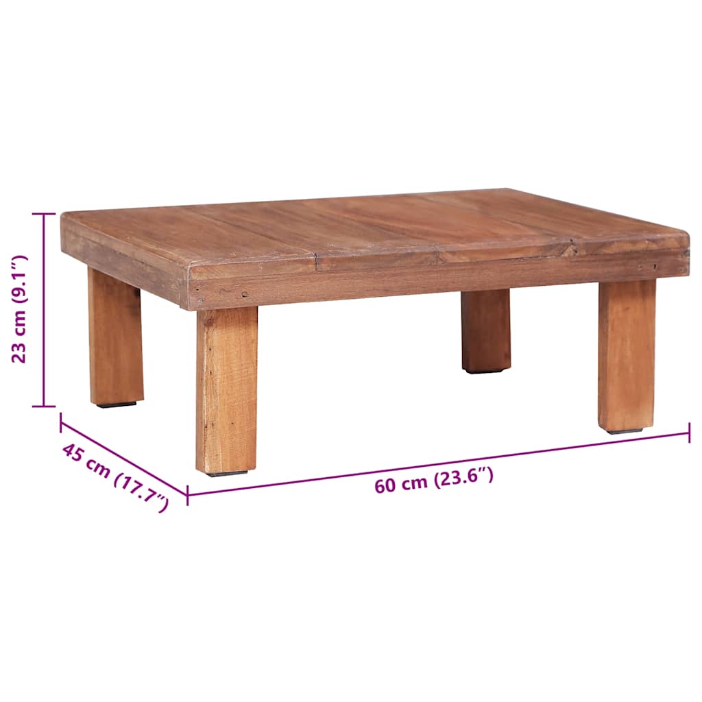Salongbord 60x45x23 cm heltre mahogni