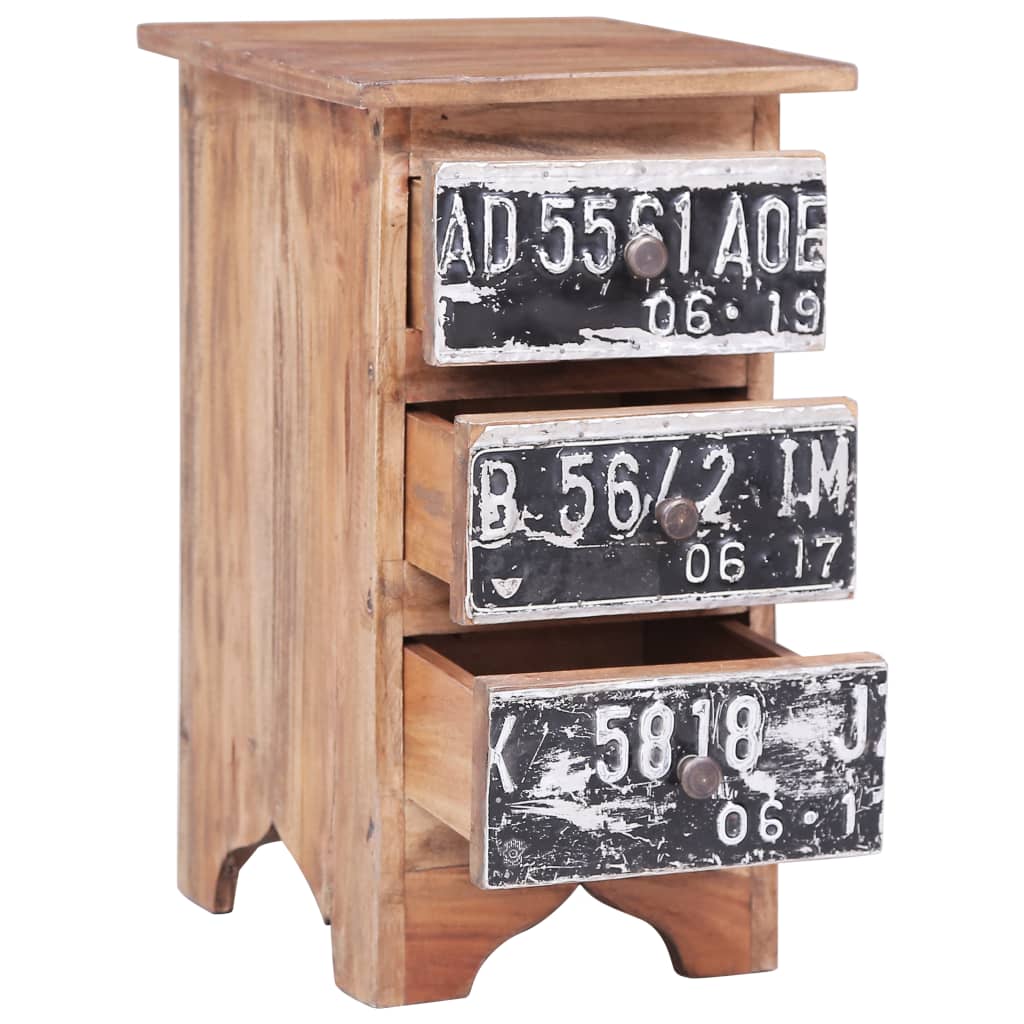 Nattbord 30x30x51 cm heltre mahogni