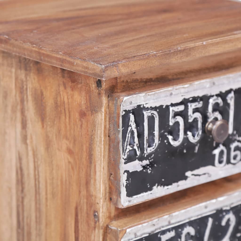 Nattbord 30x30x51 cm heltre mahogni