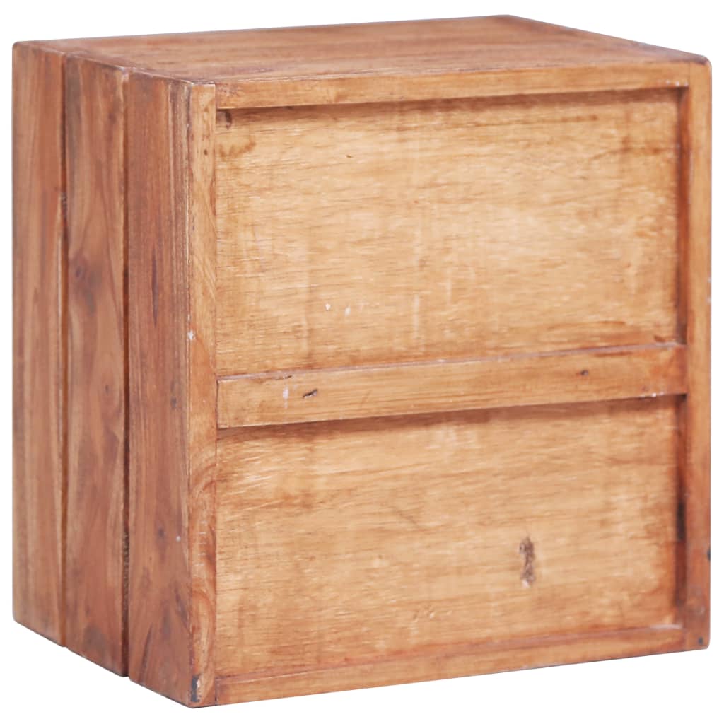 Nattbord med 3 skuffer 35x25x35 cm heltre mahogni