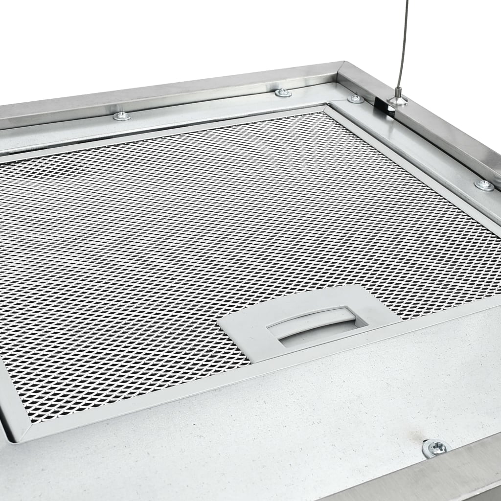 Fritthengende kjøkkenvifte sensor LCD 37 cm rustfritt stål