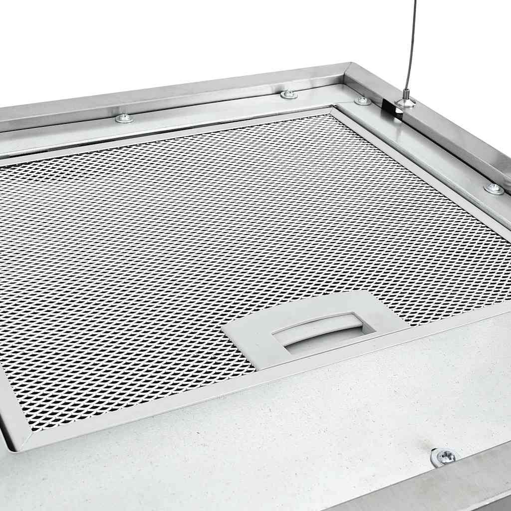 Fritthengende kjøkkenvifte sensor LCD 37 cm rustfritt stål
