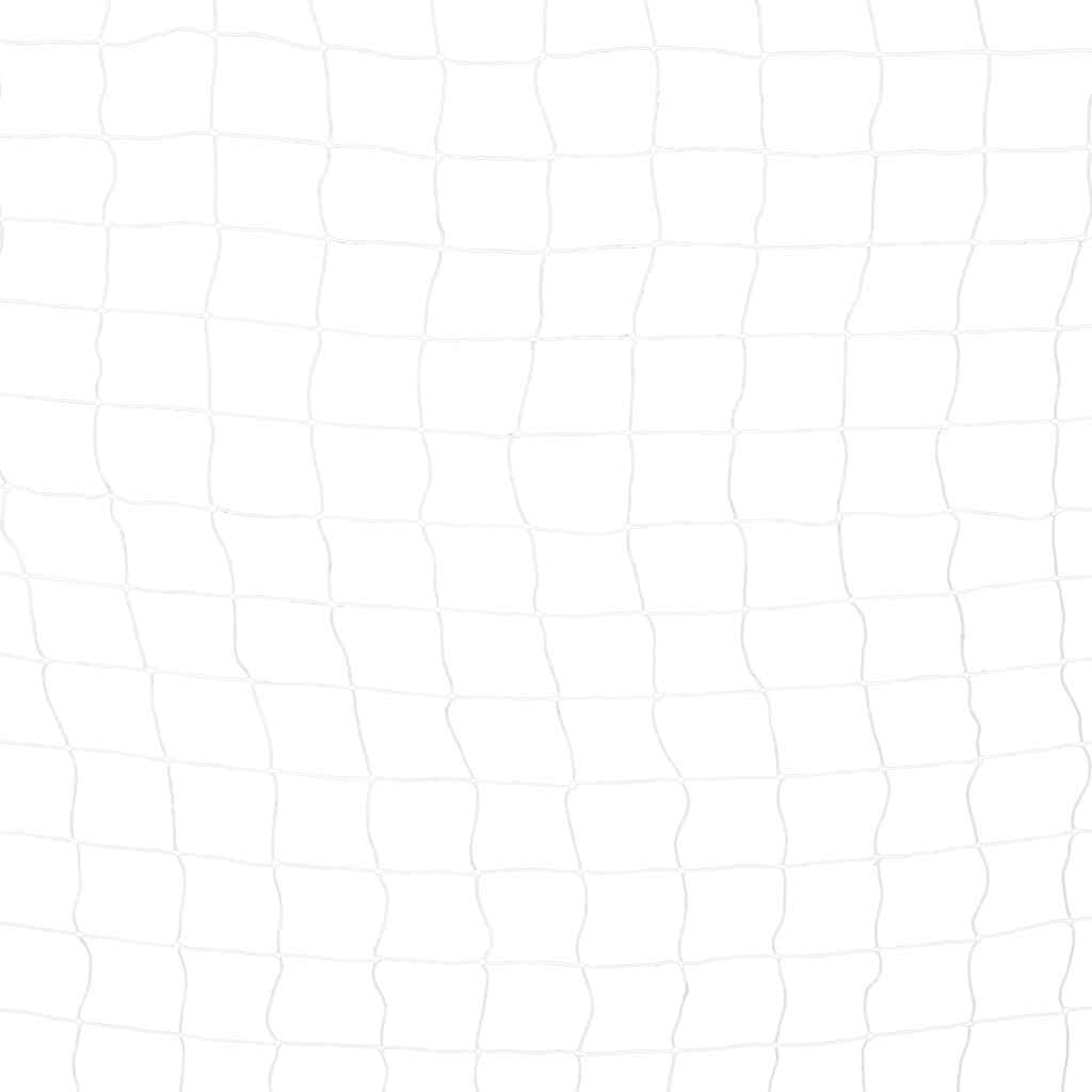 Fotballmål 300x200x90 cm metall svart og hvit