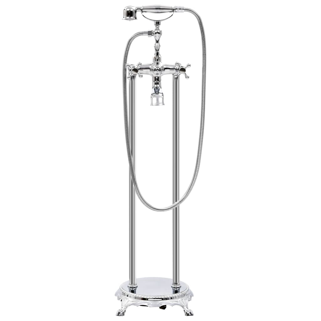 Frittstående badekarkran rustfritt stål 99,5 cm