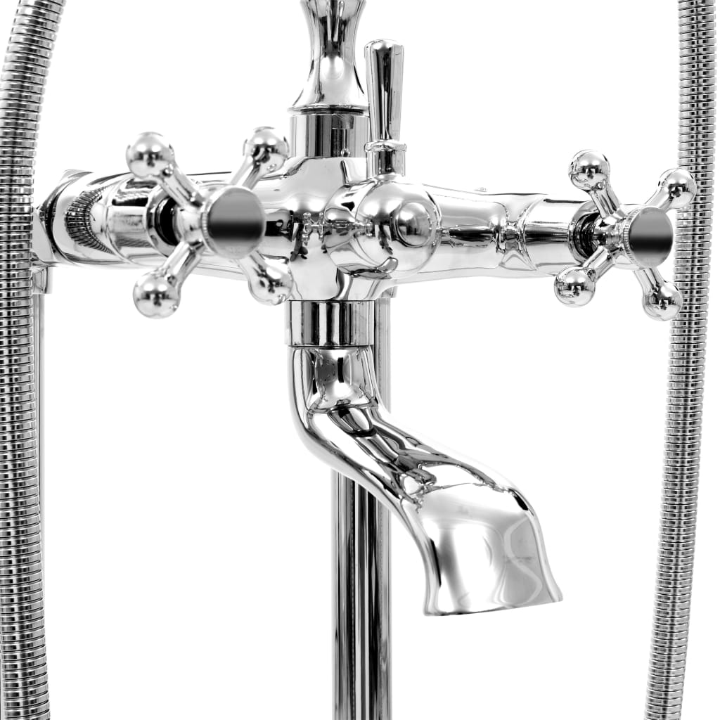 Frittstående badekarkran rustfritt stål 99,5 cm