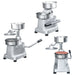 Hamburgerpresse med 500 stk mellomleggspapir aluminium 10 cm