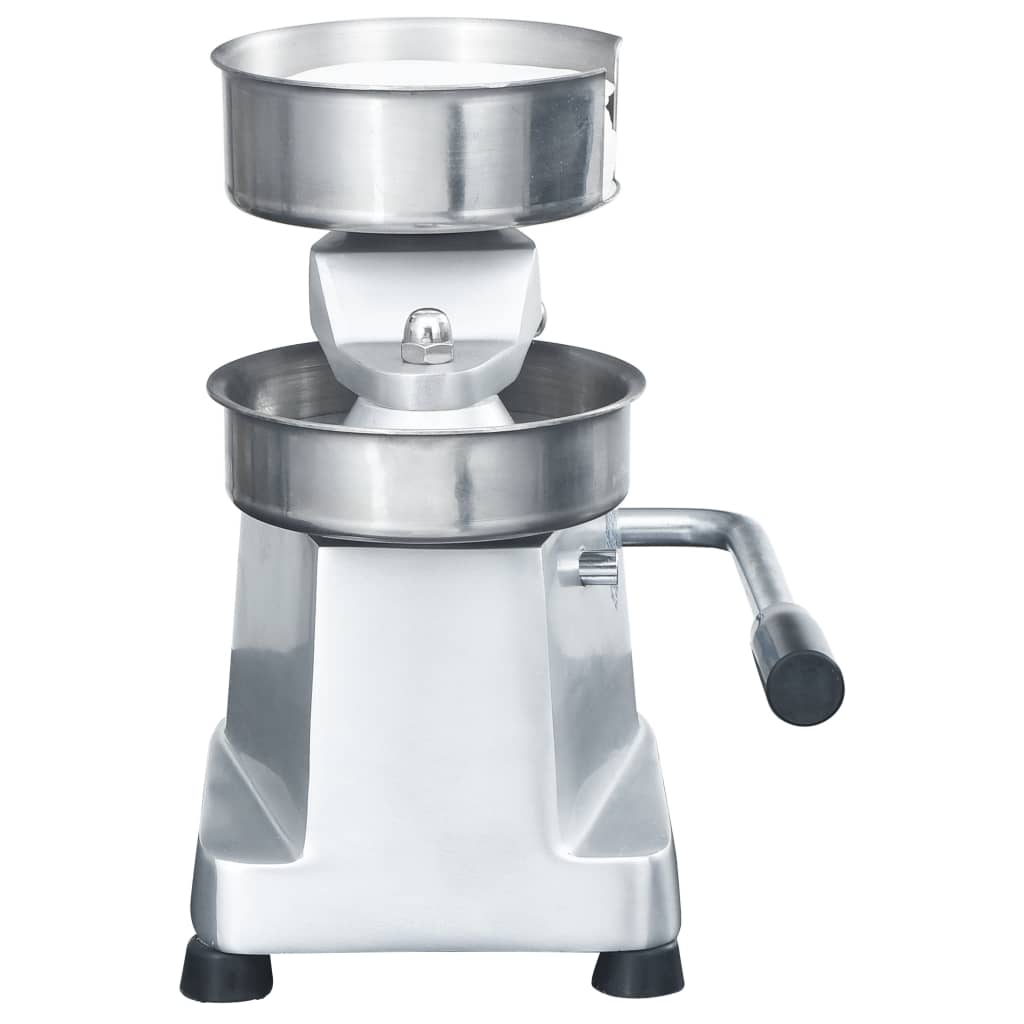 Hamburgerpresse med 500 stk mellomleggspapir aluminium 13 cm