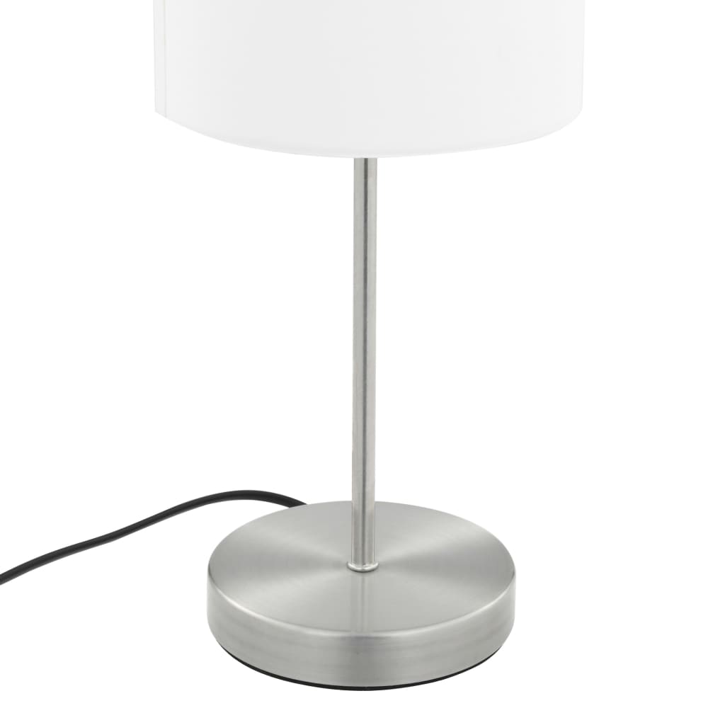 Bordlamper 2 stk berøringsknapp hvit E14