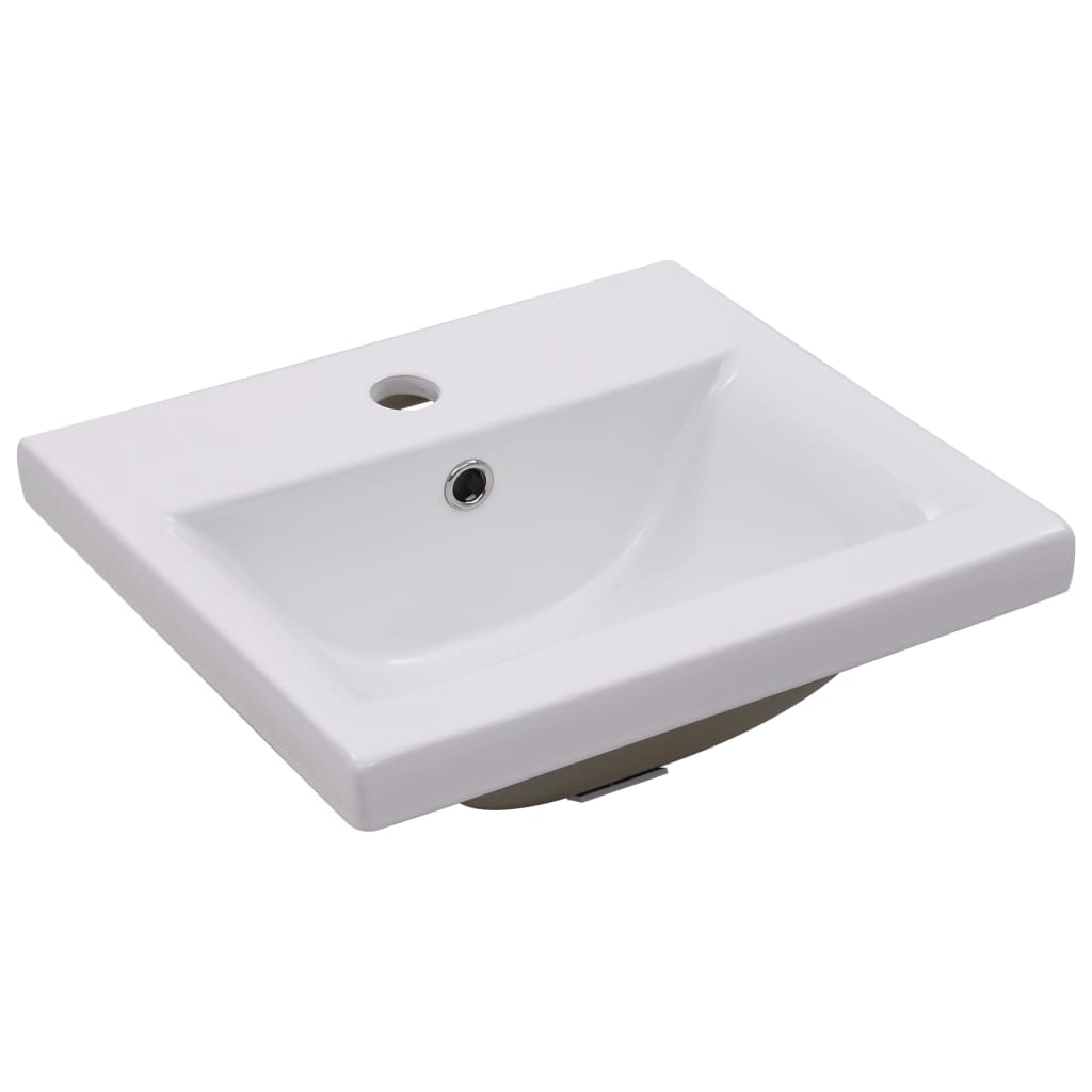 Innebygd vask 42x39x18 cm keramisk hvit