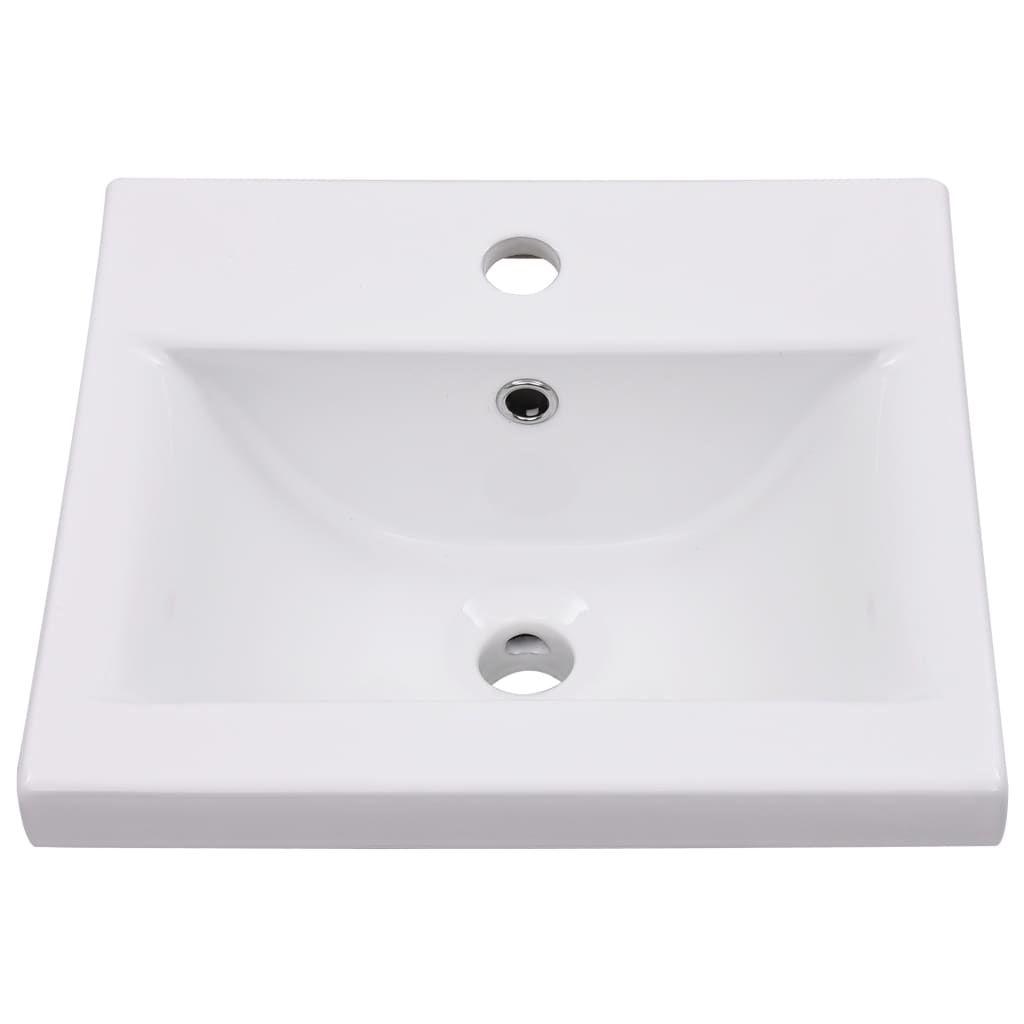 Innebygd vask 42x39x18 cm keramisk hvit