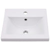 Innebygd vask 42x39x18 cm keramisk hvit